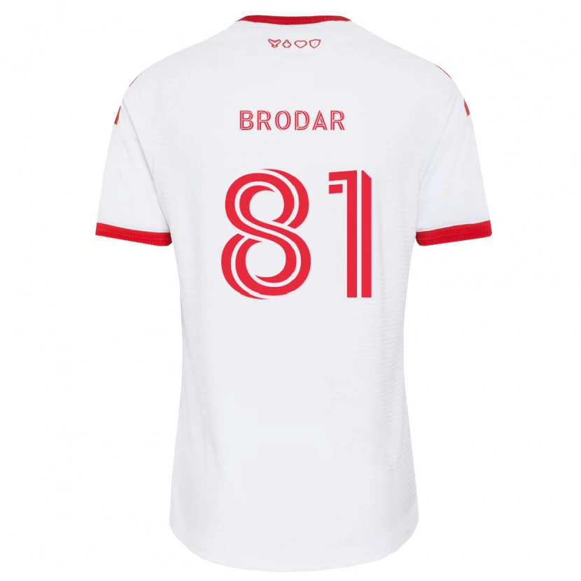 Danxen Herren Niko Brodar #81 Weiß Rot Schwarz Auswärtstrikot Trikot 2026/27 T-Shirt Österreich