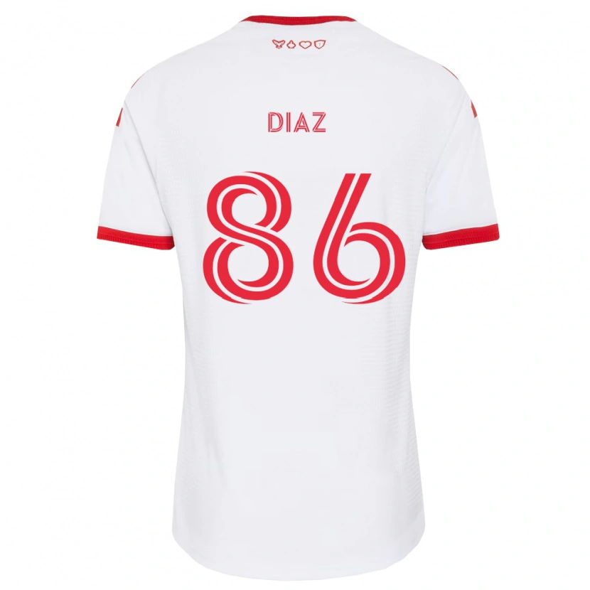 Danxen Herren Alec Díaz #86 Weiß Rot Schwarz Auswärtstrikot Trikot 2026/27 T-Shirt Österreich