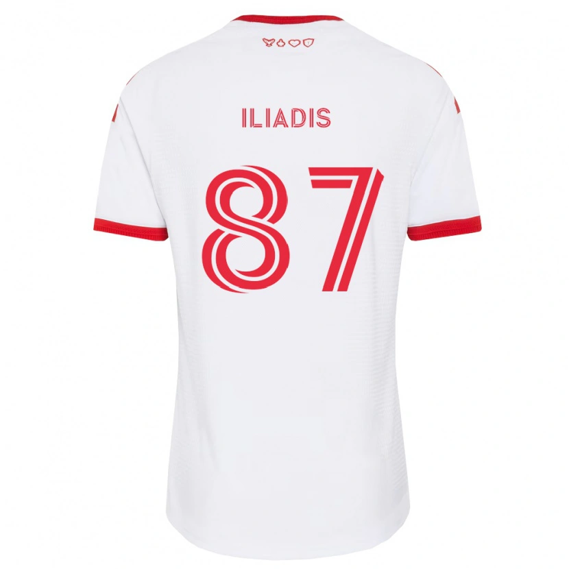 Danxen Herren Costa Iliadis #87 Weiß Rot Schwarz Auswärtstrikot Trikot 2026/27 T-Shirt Österreich