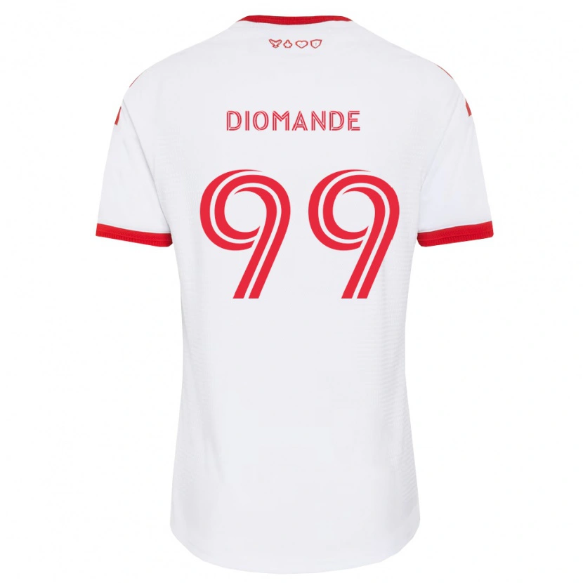 Danxen Herren Adama Diomande #99 Weiß Rot Schwarz Auswärtstrikot Trikot 2026/27 T-Shirt Österreich