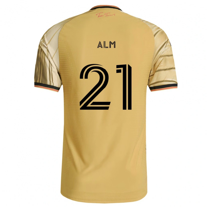 Danxen Herren Rasmus Alm #21 Braun Gelb Schwarz Auswärtstrikot Trikot 2026/27 T-Shirt Österreich