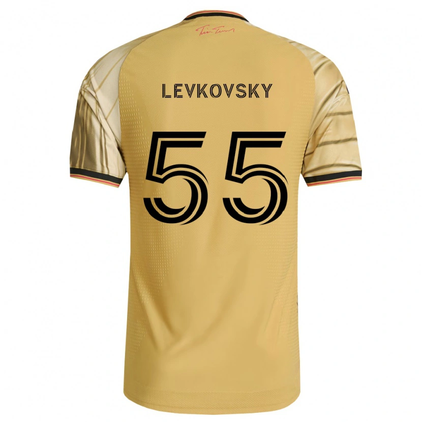 Danxen Herren Miroslav Levkovsky #55 Braun Gelb Schwarz Auswärtstrikot Trikot 2026/27 T-Shirt Österreich