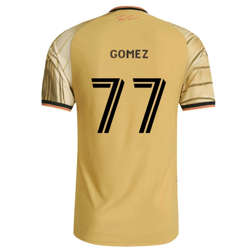Danxen Herren Sam Gomez #77 Braun Gelb Schwarz Auswärtstrikot Trikot 2026/27 T-Shirt Österreich
