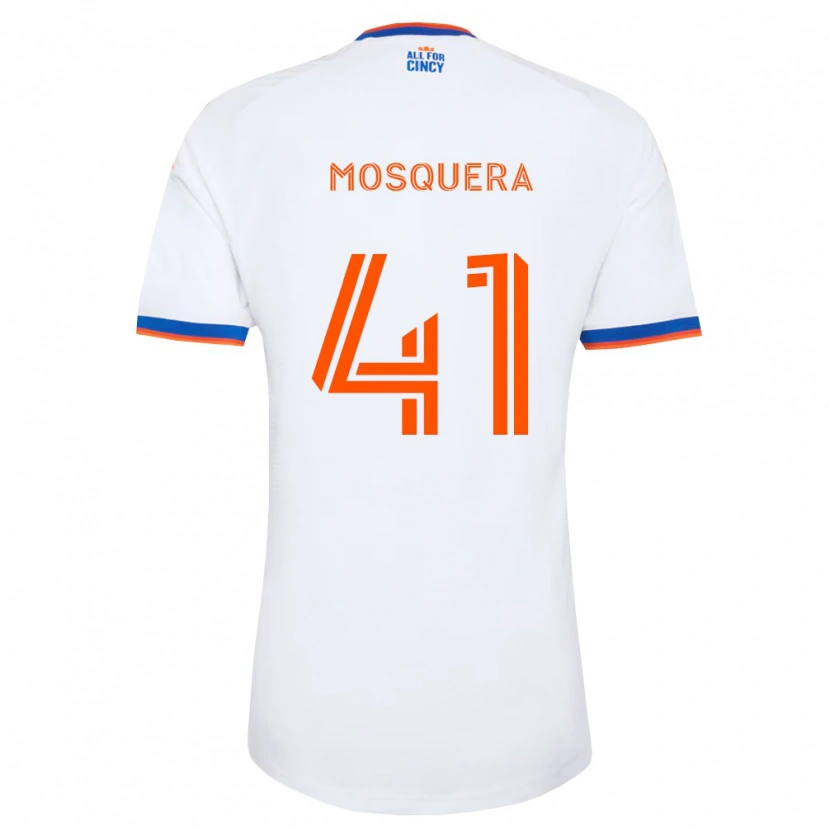 Danxen Herren Deiver Mosquera #41 Weiß Marineblau Orange Auswärtstrikot Trikot 2026/27 T-Shirt Österreich