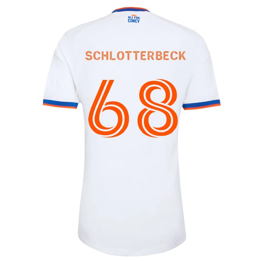 Danxen Herren Ryan Schlotterbeck #68 Weiß Marineblau Orange Auswärtstrikot Trikot 2026/27 T-Shirt Österreich