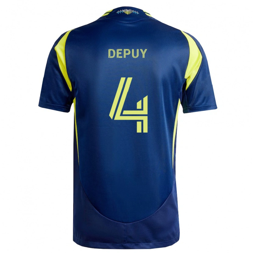 Danxen Herren Nick Depuy #4 Gelb Marineblau Auswärtstrikot Trikot 2026/27 T-Shirt Österreich