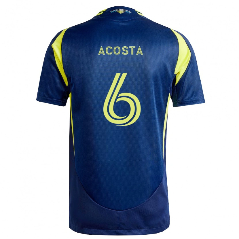 Danxen Herren Bryan Acosta #6 Gelb Marineblau Auswärtstrikot Trikot 2026/27 T-Shirt Österreich