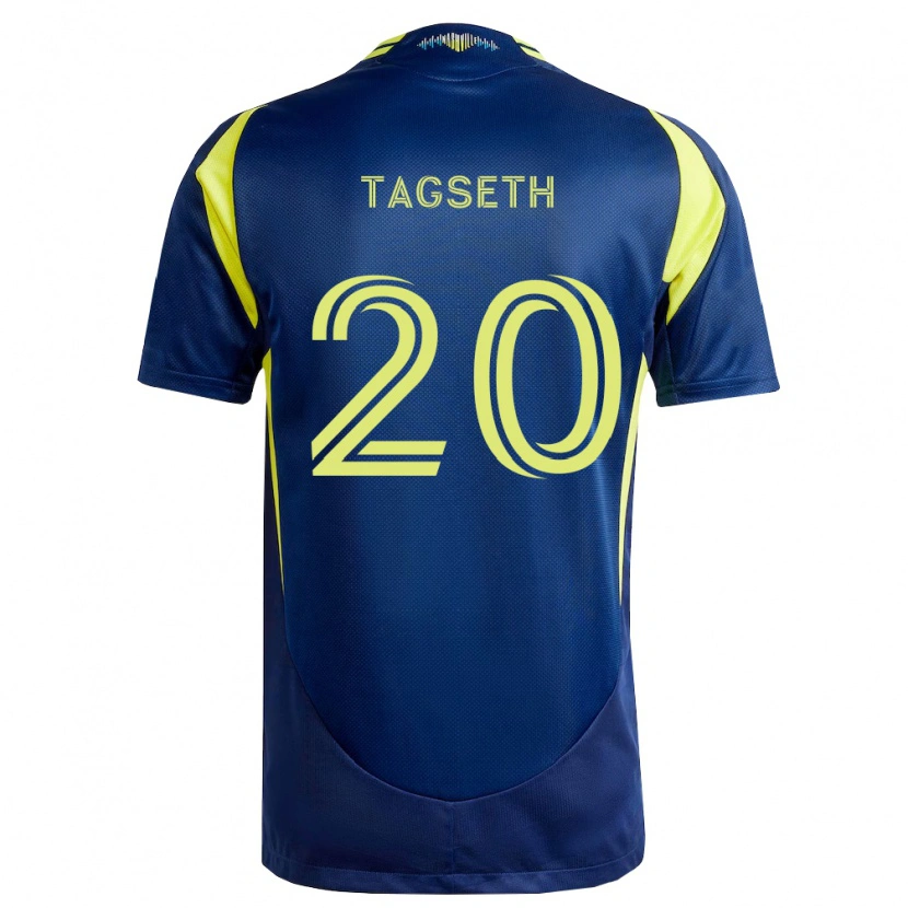 Danxen Herren Edvard Tagseth #20 Gelb Marineblau Auswärtstrikot Trikot 2026/27 T-Shirt Österreich