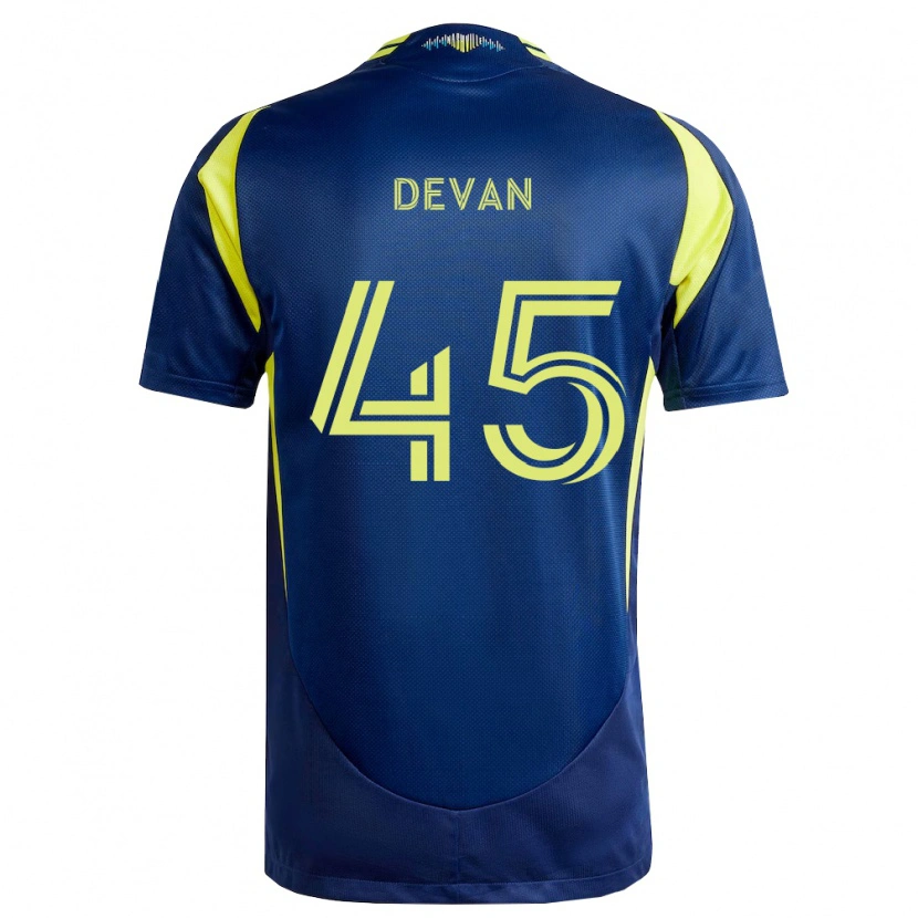 Danxen Herren Liam Devan #45 Gelb Marineblau Auswärtstrikot Trikot 2026/27 T-Shirt Österreich