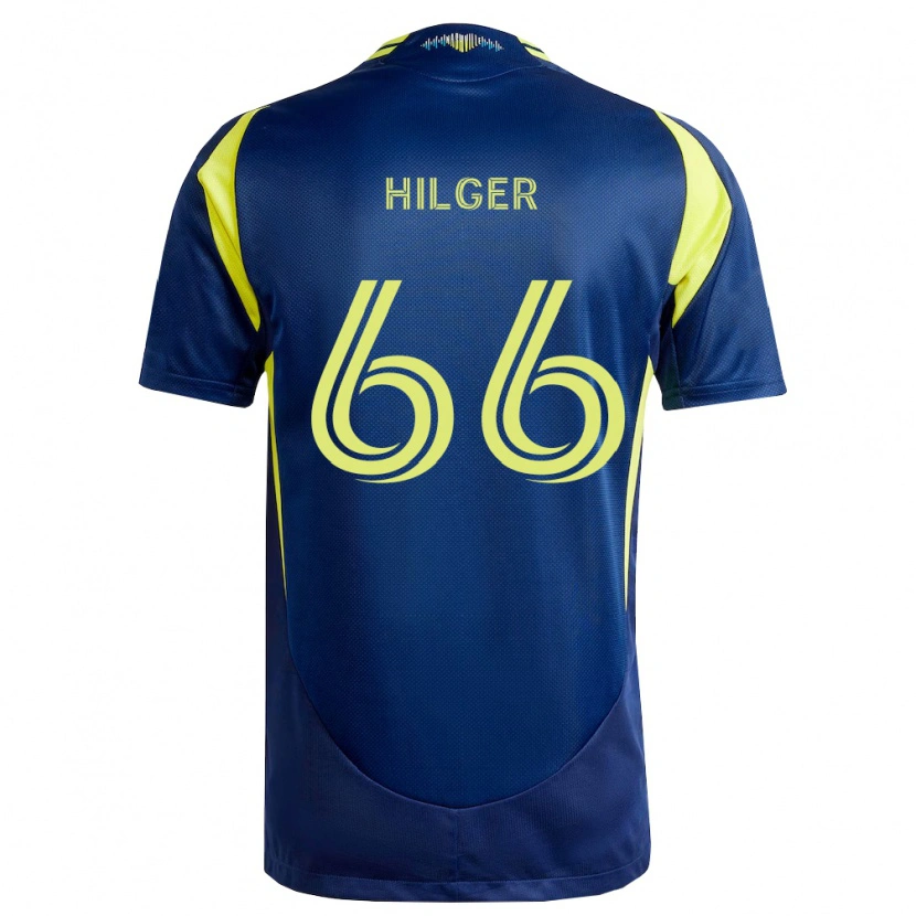 Danxen Herren Brooks Hilger #66 Gelb Marineblau Auswärtstrikot Trikot 2026/27 T-Shirt Österreich