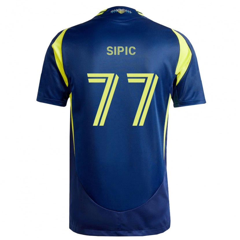 Danxen Herren Adem Sipić #77 Gelb Marineblau Auswärtstrikot Trikot 2026/27 T-Shirt Österreich
