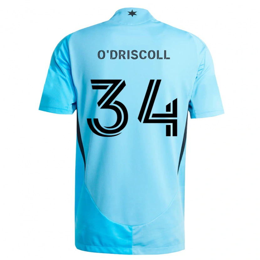 Danxen Herren Rory O'driscoll #34 Hellblau Schwarz Auswärtstrikot Trikot 2026/27 T-Shirt Österreich