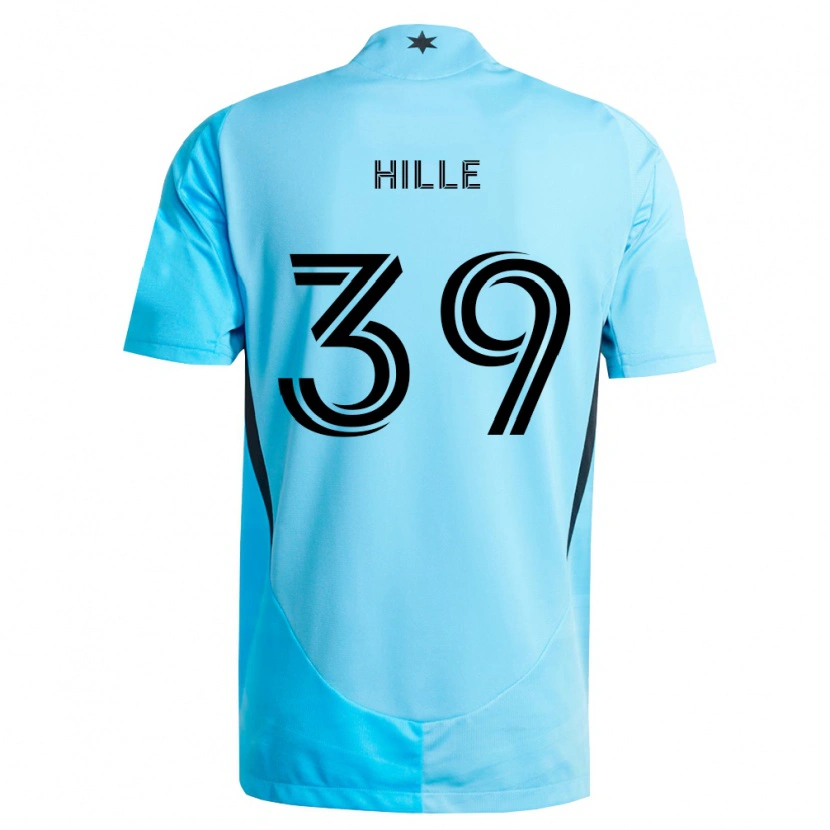 Danxen Herren Luke Hille #39 Hellblau Schwarz Auswärtstrikot Trikot 2026/27 T-Shirt Österreich