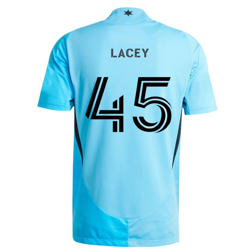 Danxen Herren Kameron Lacey #45 Hellblau Schwarz Auswärtstrikot Trikot 2026/27 T-Shirt Österreich