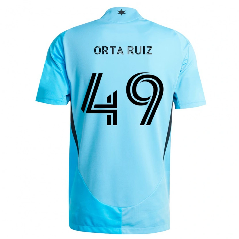 Danxen Herren Jose Orta Ruiz #49 Hellblau Schwarz Auswärtstrikot Trikot 2026/27 T-Shirt Österreich