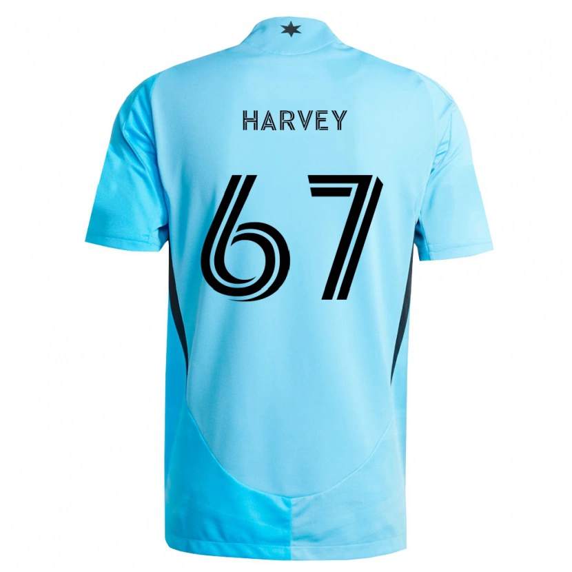 Danxen Herren Carlos Harvey #67 Hellblau Schwarz Auswärtstrikot Trikot 2026/27 T-Shirt Österreich