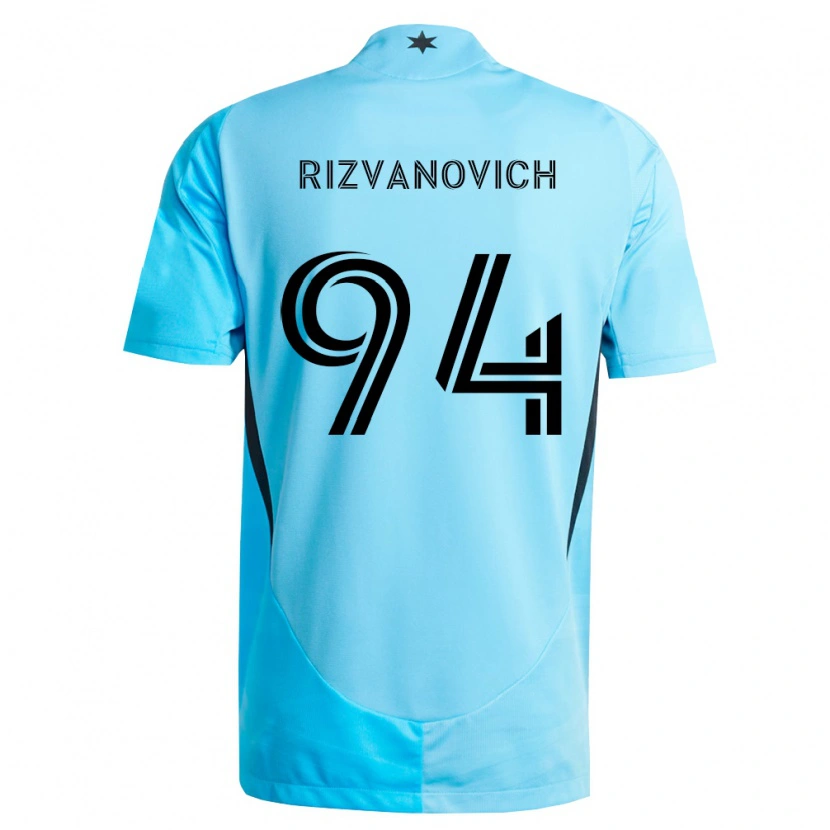 Danxen Herren Kayne Rizvanovich #94 Hellblau Schwarz Auswärtstrikot Trikot 2026/27 T-Shirt Österreich