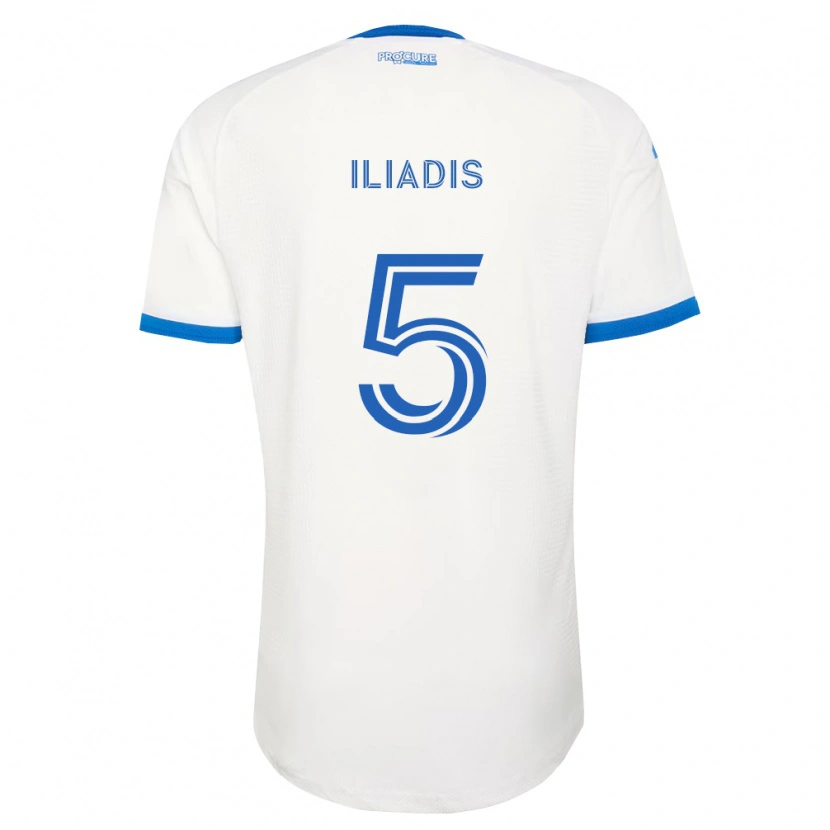 Danxen Herren Ilias Iliadis #5 Himmelblau Weiß Auswärtstrikot Trikot 2026/27 T-Shirt Österreich
