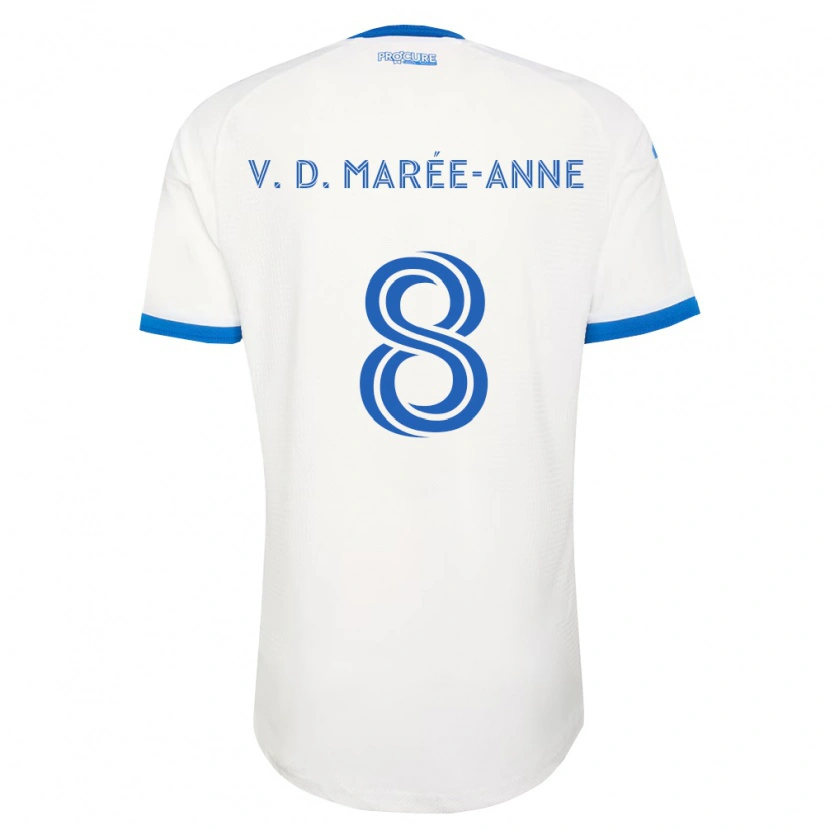 Danxen Herren Van Doesburg Marée-Anne #8 Himmelblau Weiß Auswärtstrikot Trikot 2026/27 T-Shirt Österreich
