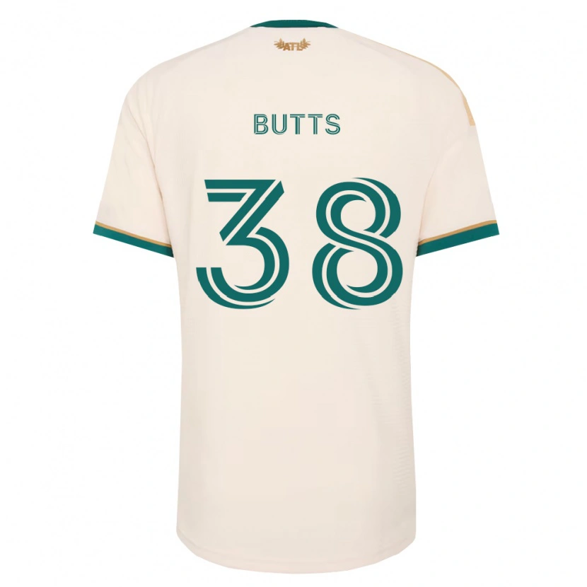 Danxen Herren Liam Butts #38 Champagner Grün Auswärtstrikot Trikot 2026/27 T-Shirt Österreich