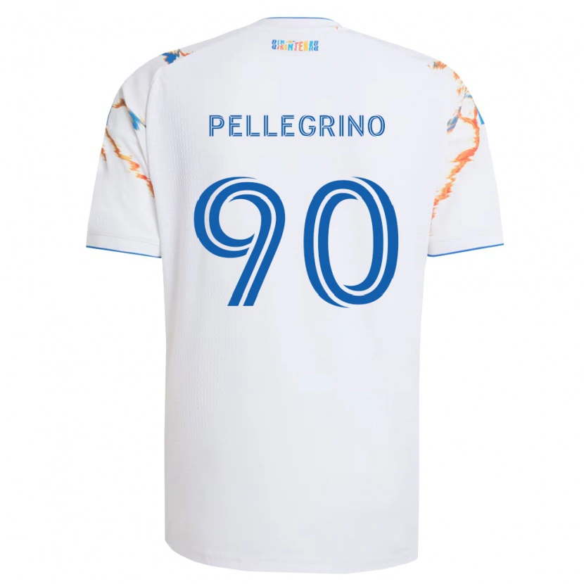Danxen Herren Amahl Pellegrino #90 Weiß Orange Blau Auswärtstrikot Trikot 2026/27 T-Shirt Österreich