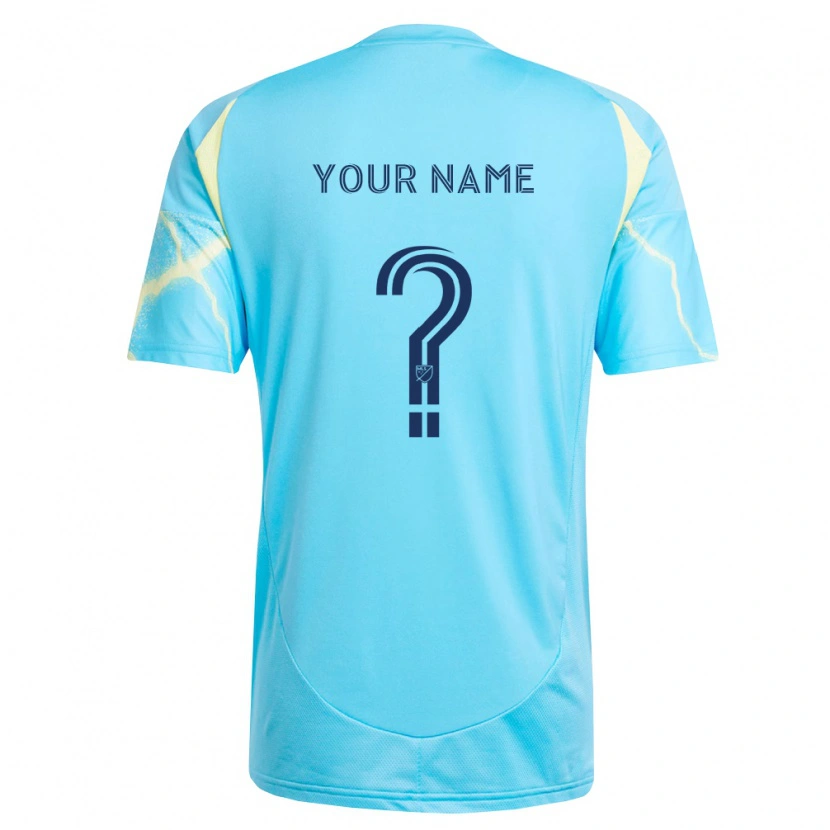 Danxen Herren Ihren Namen #0 Hellblau Schwarz Hellgelb Auswärtstrikot Trikot 2026/27 T-Shirt Österreich