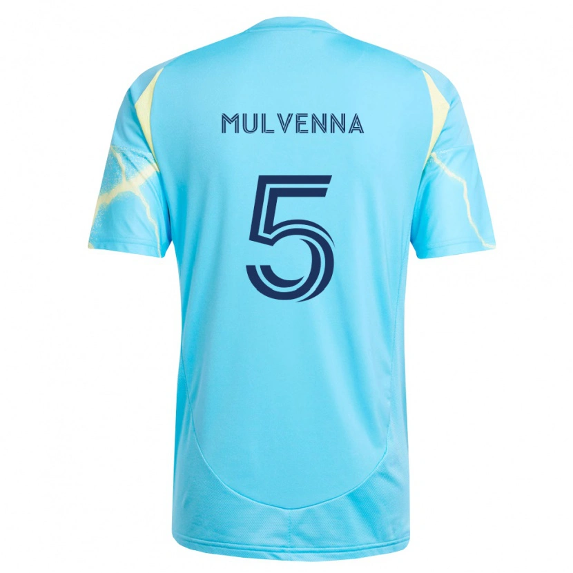 Danxen Herren Landon Mulvenna #5 Hellblau Schwarz Hellgelb Auswärtstrikot Trikot 2026/27 T-Shirt Österreich