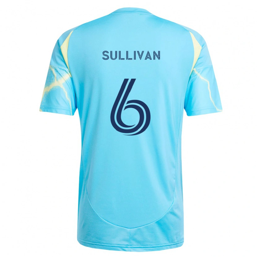 Danxen Herren Cavan Sullivan #6 Hellblau Schwarz Hellgelb Auswärtstrikot Trikot 2026/27 T-Shirt Österreich