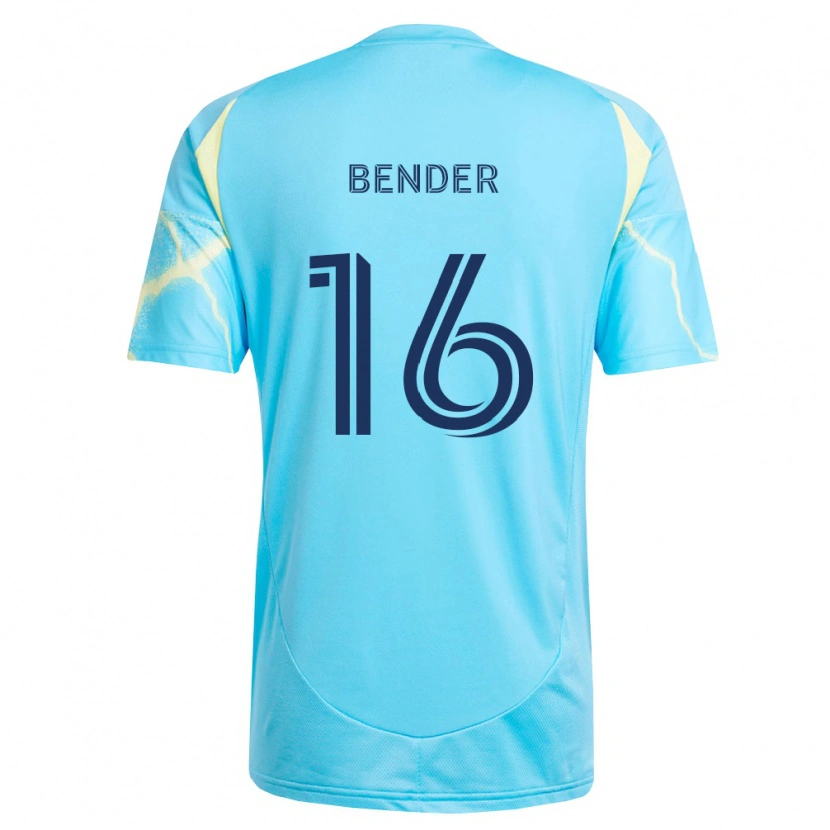 Danxen Herren Ben Bender #16 Hellblau Schwarz Hellgelb Auswärtstrikot Trikot 2026/27 T-Shirt Österreich