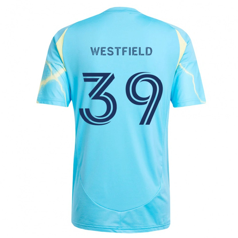 Danxen Herren Frankie Westfield #39 Hellblau Schwarz Hellgelb Auswärtstrikot Trikot 2026/27 T-Shirt Österreich