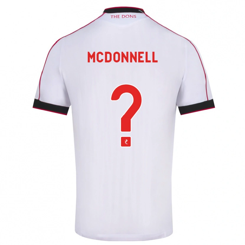 Danxen Herren Noah Mcdonnell #0 Schwarz Rot Weiß Auswärtstrikot Trikot 2026/27 T-Shirt Österreich