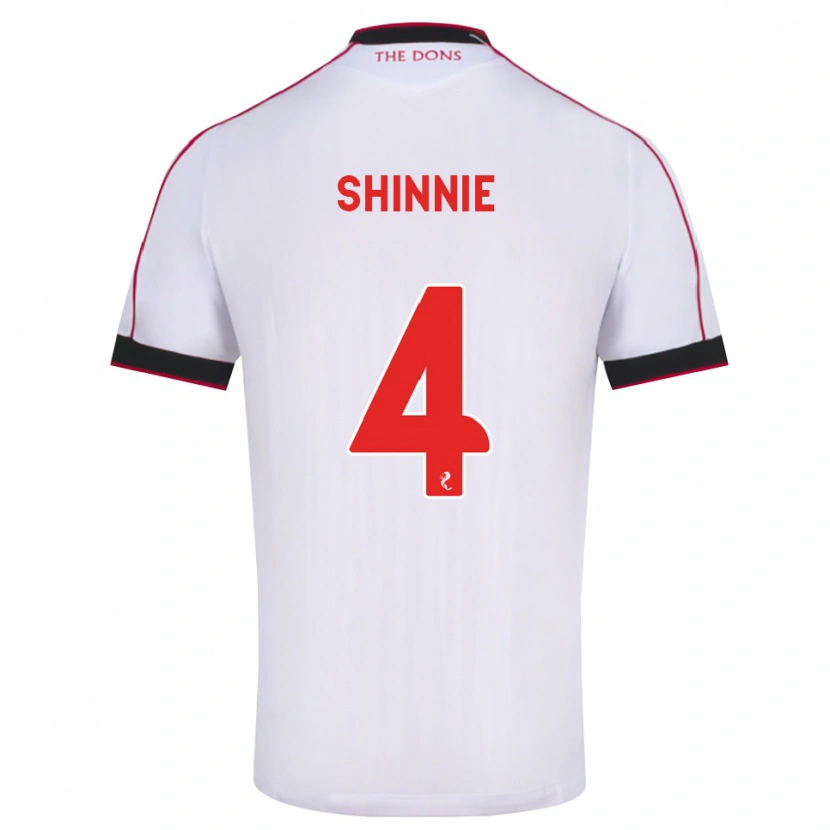 Danxen Herren Graeme Shinnie #4 Schwarz Rot Weiß Auswärtstrikot Trikot 2026/27 T-Shirt Österreich