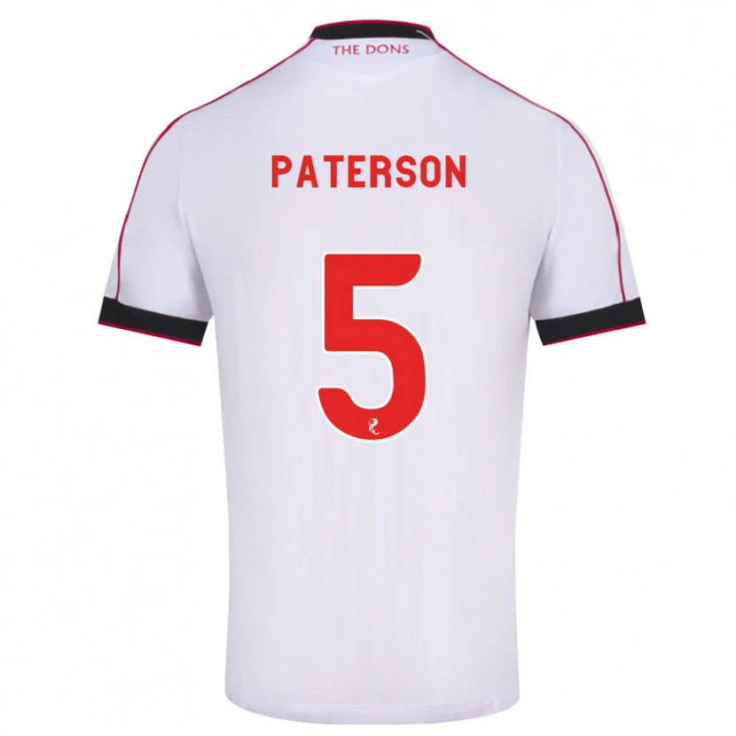 Danxen Herren Donna Paterson #5 Schwarz Rot Weiß Auswärtstrikot Trikot 2026/27 T-Shirt Österreich