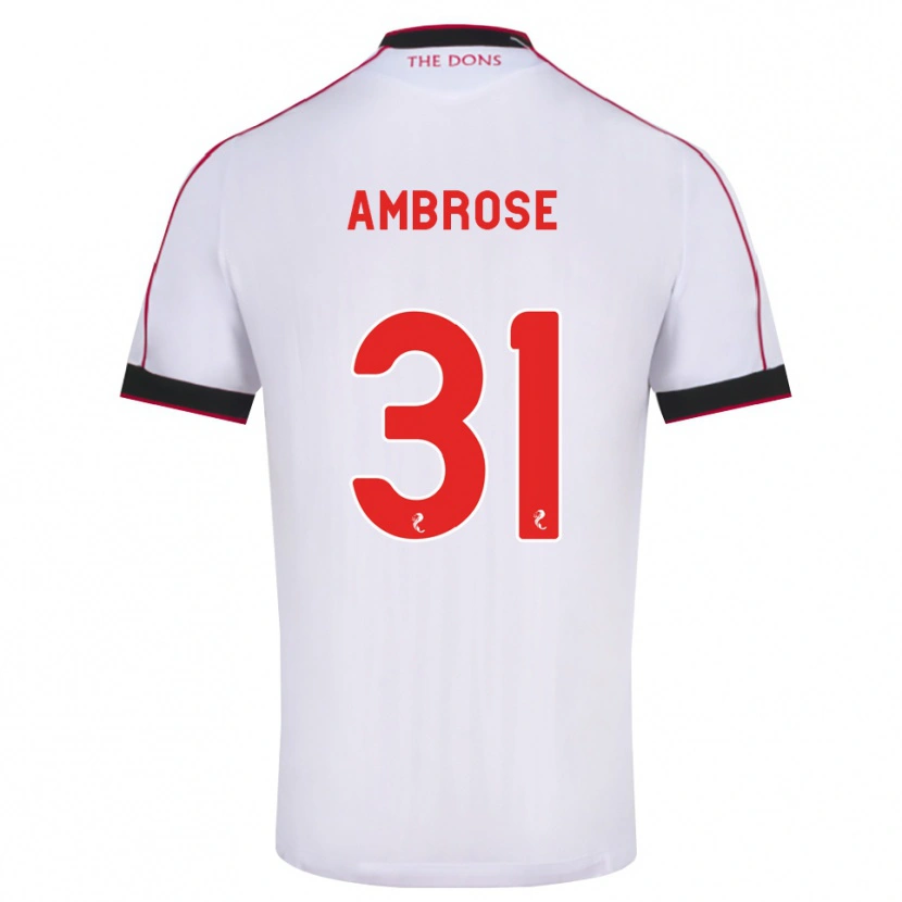 Danxen Herren Peter Ambrose #31 Schwarz Rot Weiß Auswärtstrikot Trikot 2026/27 T-Shirt Österreich