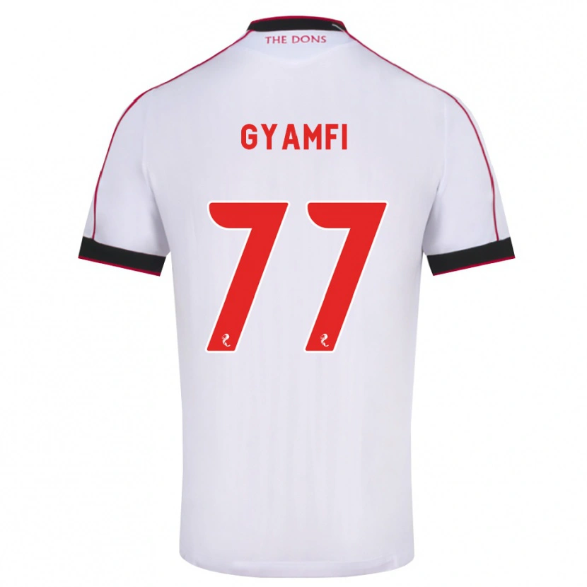 Danxen Herren Emmanuel Gyamfi #77 Schwarz Rot Weiß Auswärtstrikot Trikot 2026/27 T-Shirt Österreich