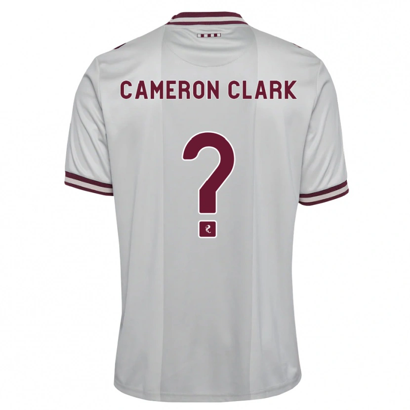 Danxen Herren Cameron Clark #0 Weiß Burgunder Auswärtstrikot Trikot 2026/27 T-Shirt Österreich