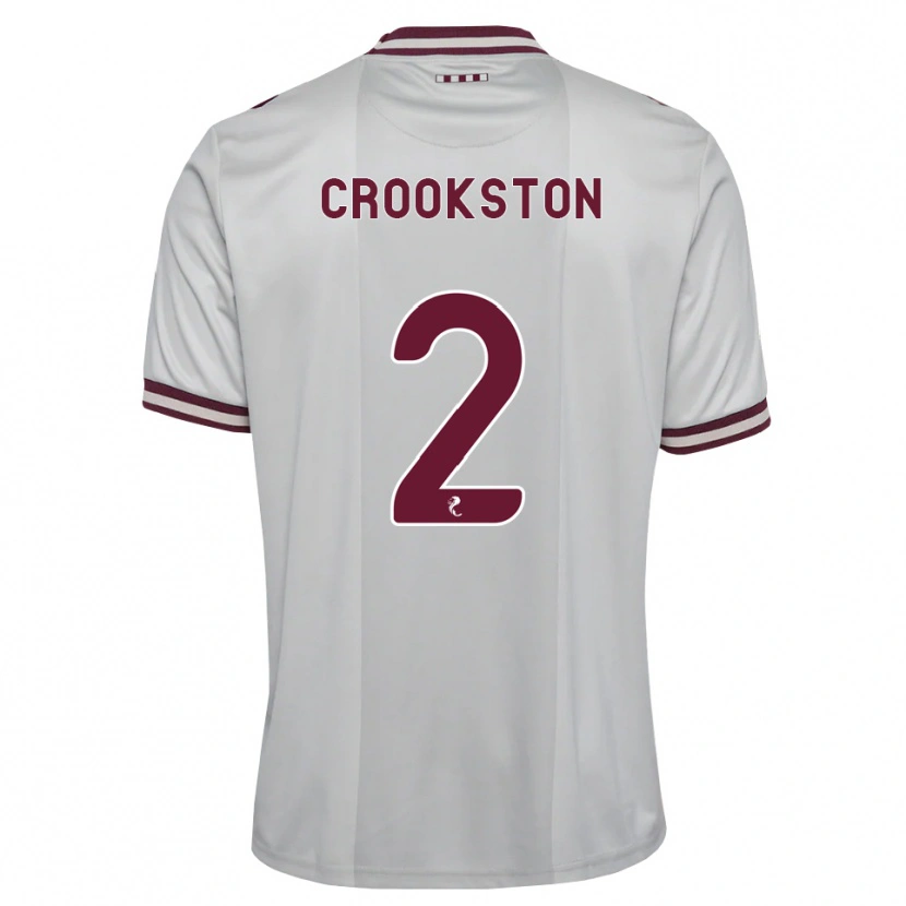 Danxen Herren Gregor Crookston #2 Weiß Burgunder Auswärtstrikot Trikot 2026/27 T-Shirt Österreich