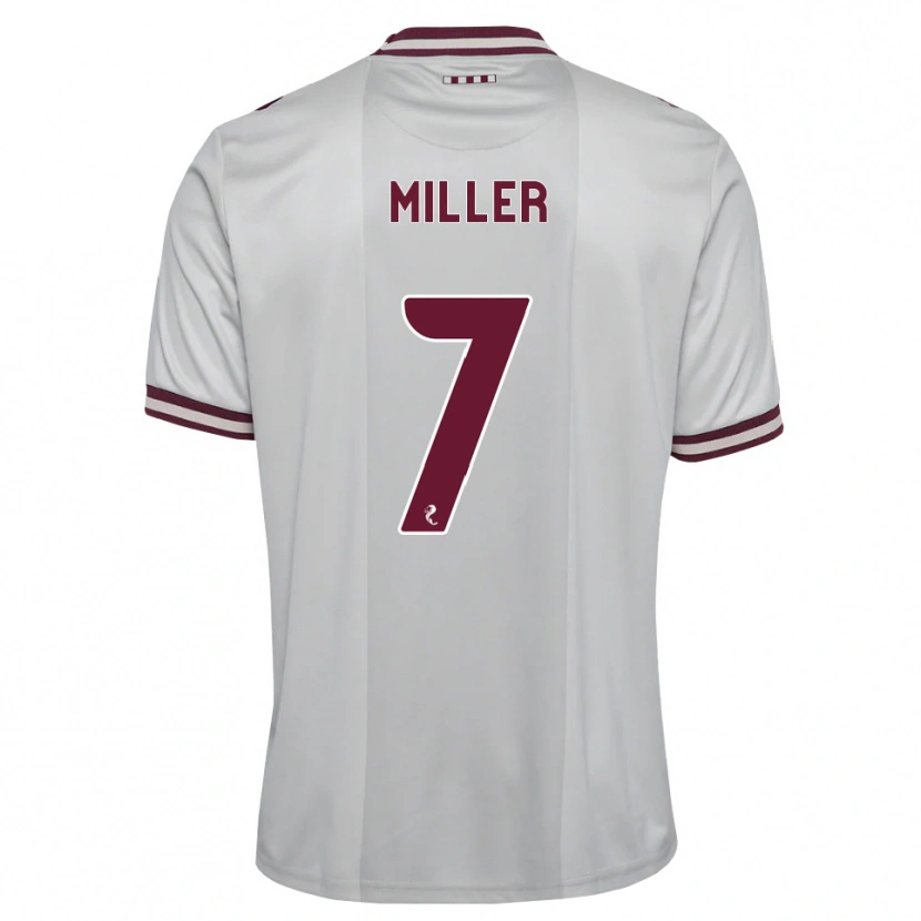 Danxen Herren Calvin Miller #7 Weiß Burgunder Auswärtstrikot Trikot 2026/27 T-Shirt Österreich