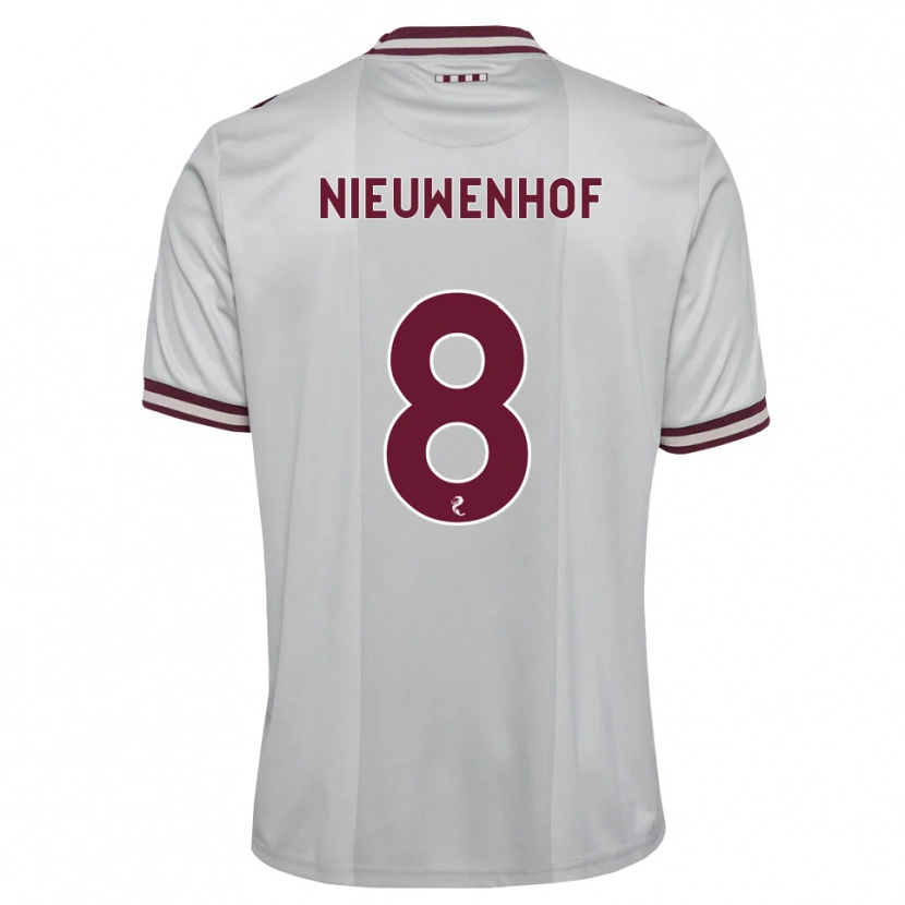 Danxen Herren Calem Nieuwenhof #8 Weiß Burgunder Auswärtstrikot Trikot 2026/27 T-Shirt Österreich