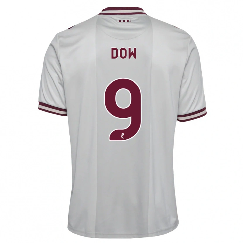 Danxen Herren Connor Dow #9 Weiß Burgunder Auswärtstrikot Trikot 2026/27 T-Shirt Österreich