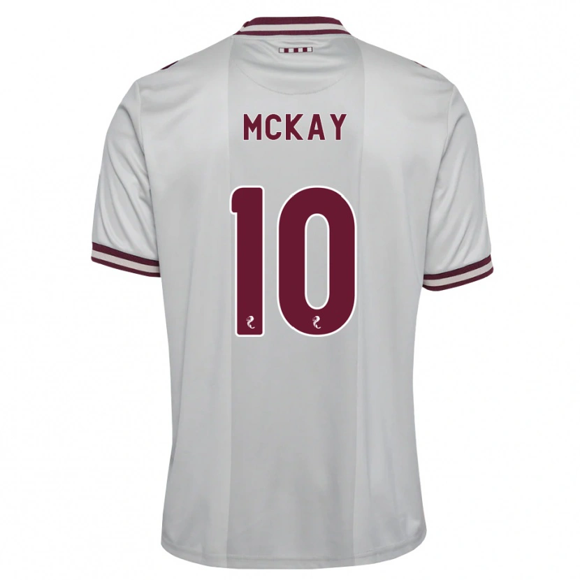 Danxen Herren Barrie Mckay #10 Weiß Burgunder Auswärtstrikot Trikot 2026/27 T-Shirt Österreich