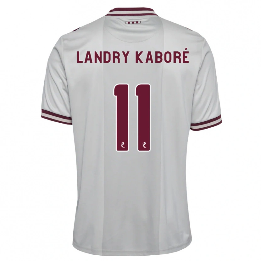 Danxen Herren Pierre Landry Kaboré #11 Weiß Burgunder Auswärtstrikot Trikot 2026/27 T-Shirt Österreich