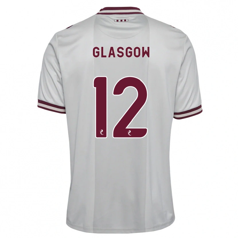 Danxen Herren Euan Glasgow #12 Weiß Burgunder Auswärtstrikot Trikot 2026/27 T-Shirt Österreich