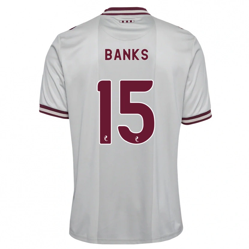 Danxen Herren Euan Banks #15 Weiß Burgunder Auswärtstrikot Trikot 2026/27 T-Shirt Österreich
