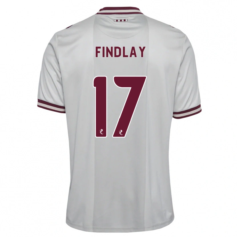 Danxen Herren Stuart Findlay #17 Weiß Burgunder Auswärtstrikot Trikot 2026/27 T-Shirt Österreich