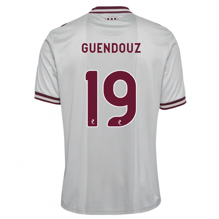 Danxen Herren Sabri Guendouz #19 Weiß Burgunder Auswärtstrikot Trikot 2026/27 T-Shirt Österreich