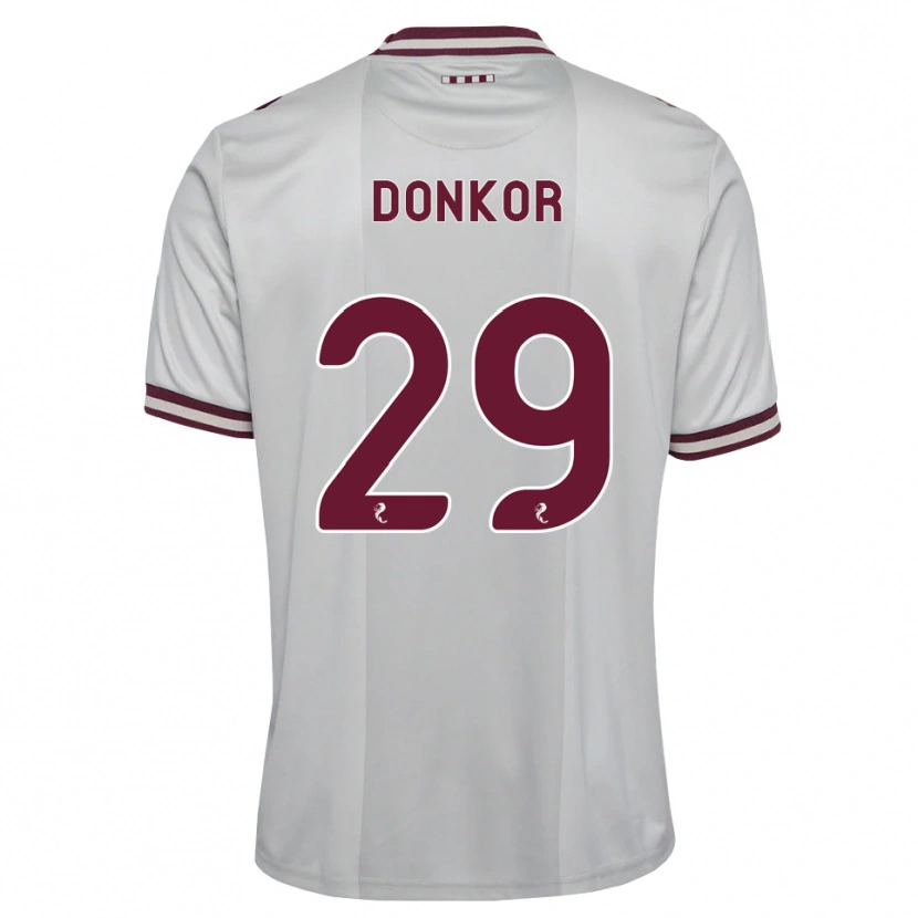 Danxen Herren Jaedon Donkor #29 Weiß Burgunder Auswärtstrikot Trikot 2026/27 T-Shirt Österreich