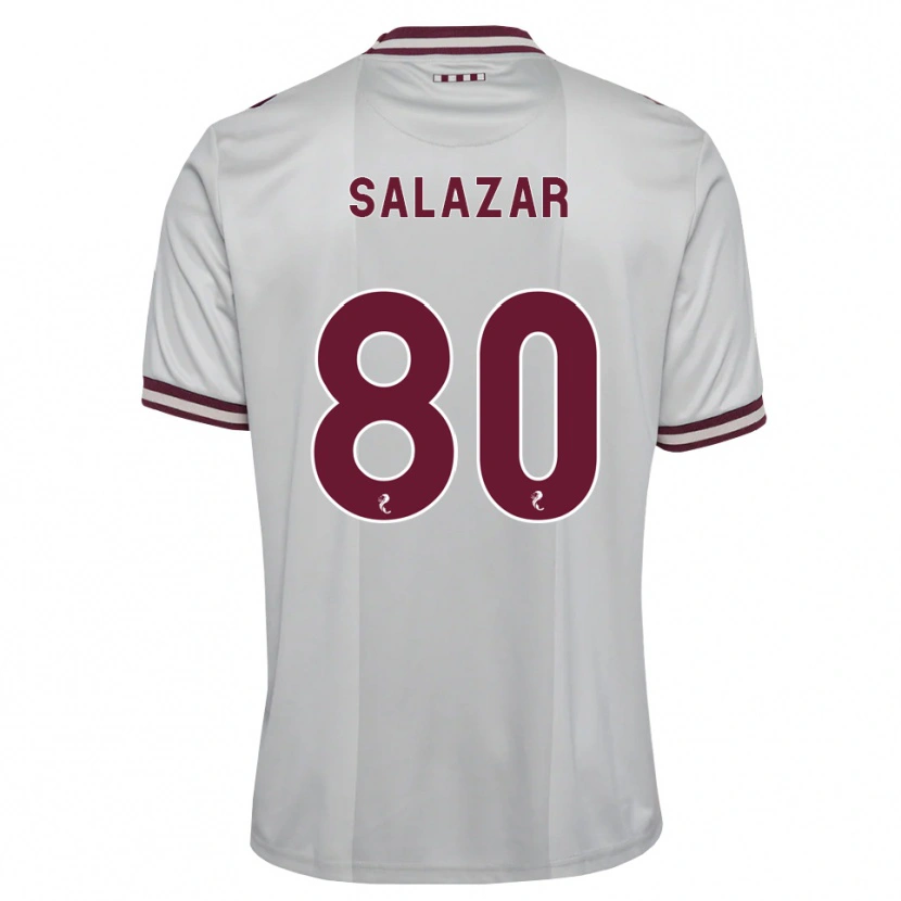 Danxen Herren Andrés Salazar #80 Weiß Burgunder Auswärtstrikot Trikot 2026/27 T-Shirt Österreich