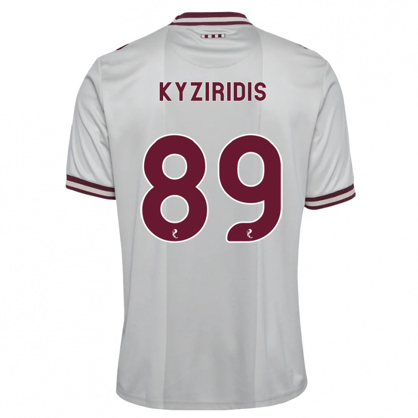 Danxen Herren Alexandros Kyziridis #89 Weiß Burgunder Auswärtstrikot Trikot 2026/27 T-Shirt Österreich