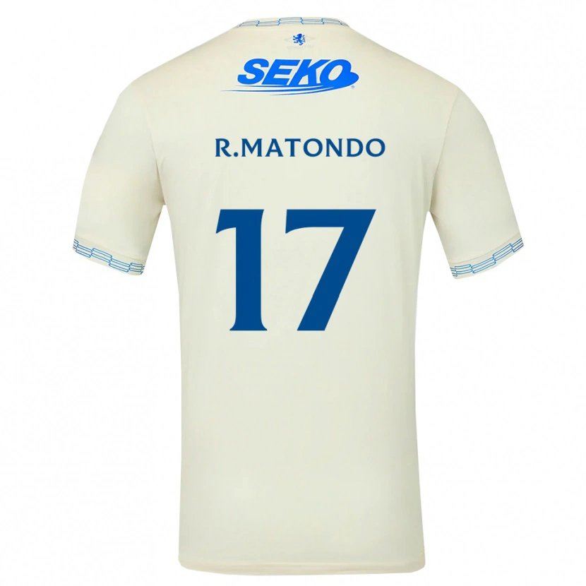 Danxen Herren Rabbi Matondo #17 Tiefseeblau Weiß Auswärtstrikot Trikot 2026/27 T-Shirt Österreich